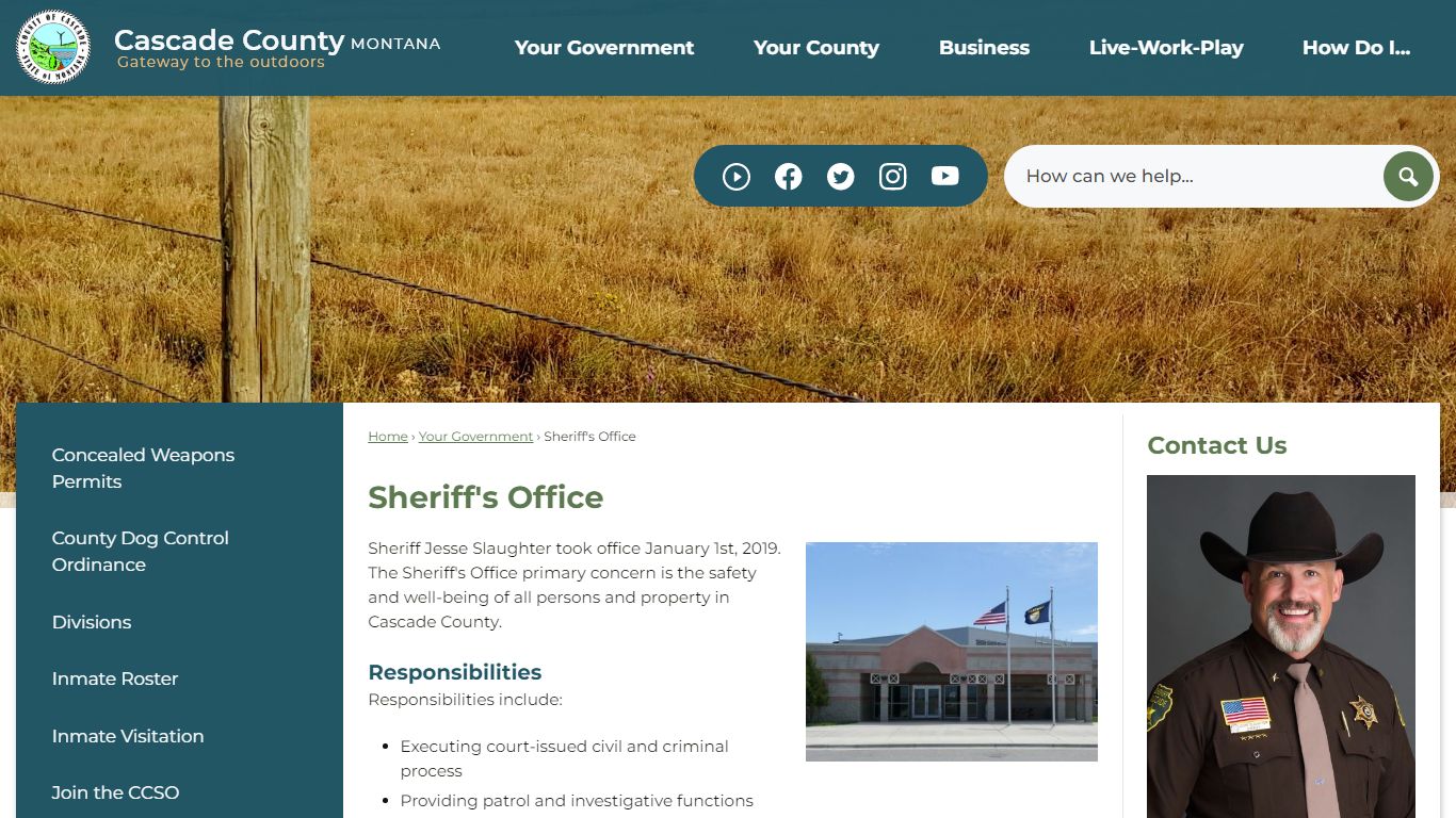 Sheriff's Office | Cascade County, MT