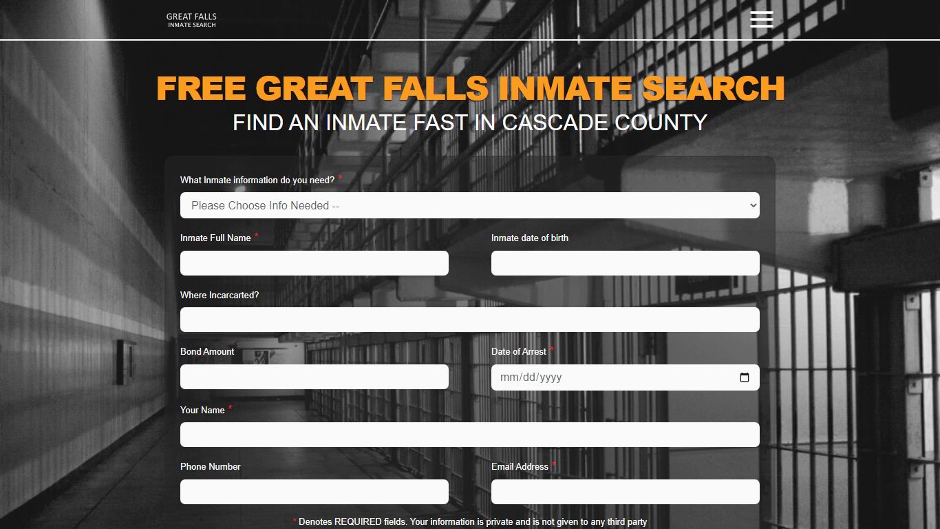 FREE INMATE SEARCH in GREAT FALLS MONTANA JAIL ROSTER